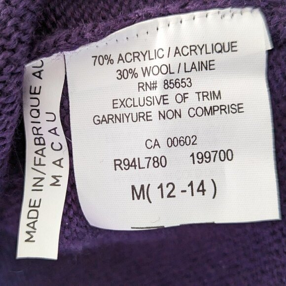 Koret Vintage Wool Floral Embroidered Cardigan - Picture 8 of 8